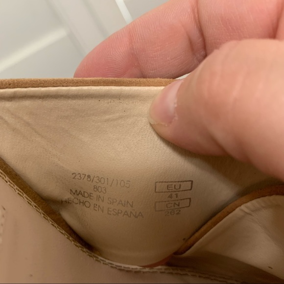 Zara Y2K suede chunky block platform sandal size 41 - Picture 11 of 11